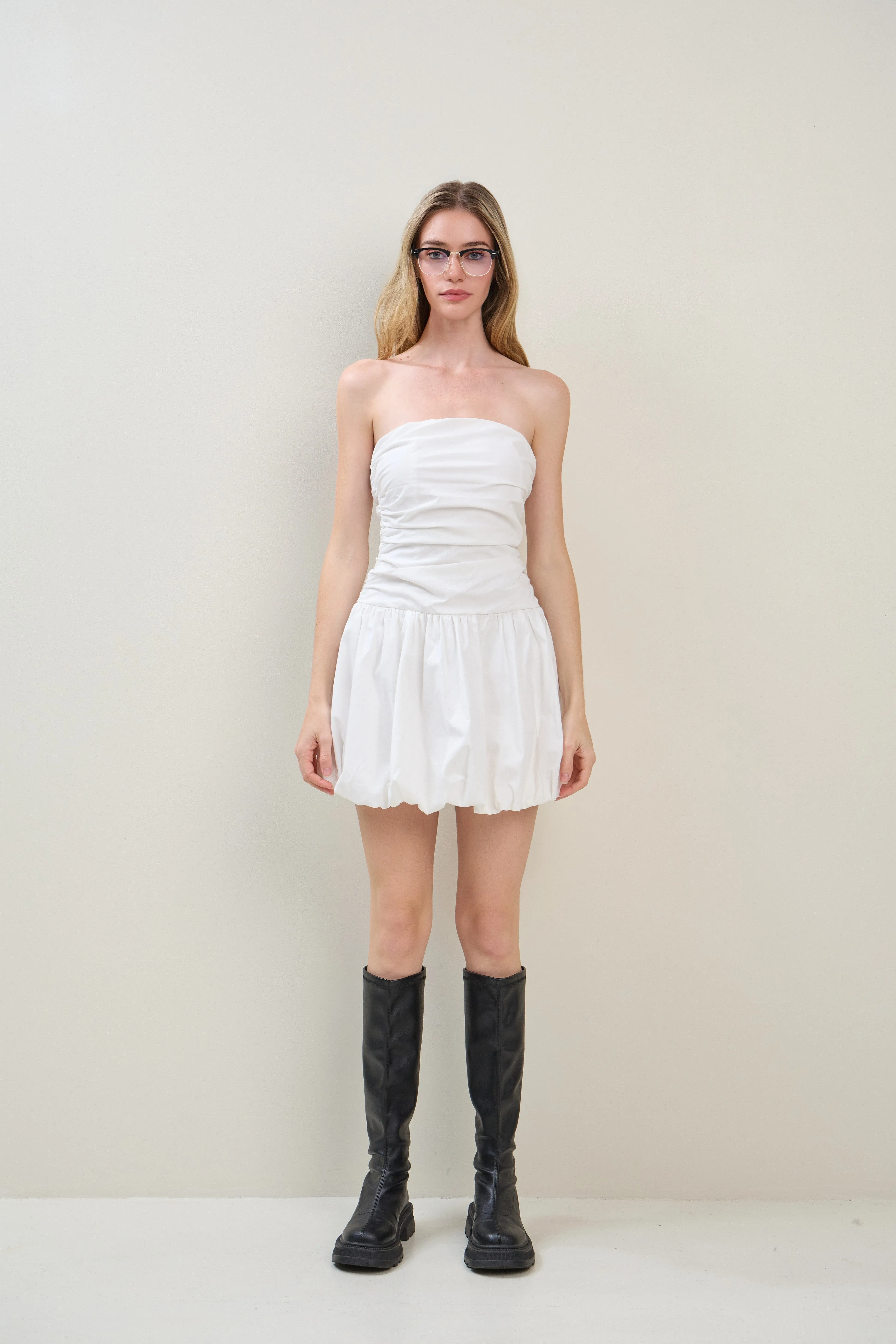 Puff & Pretty Dress - White