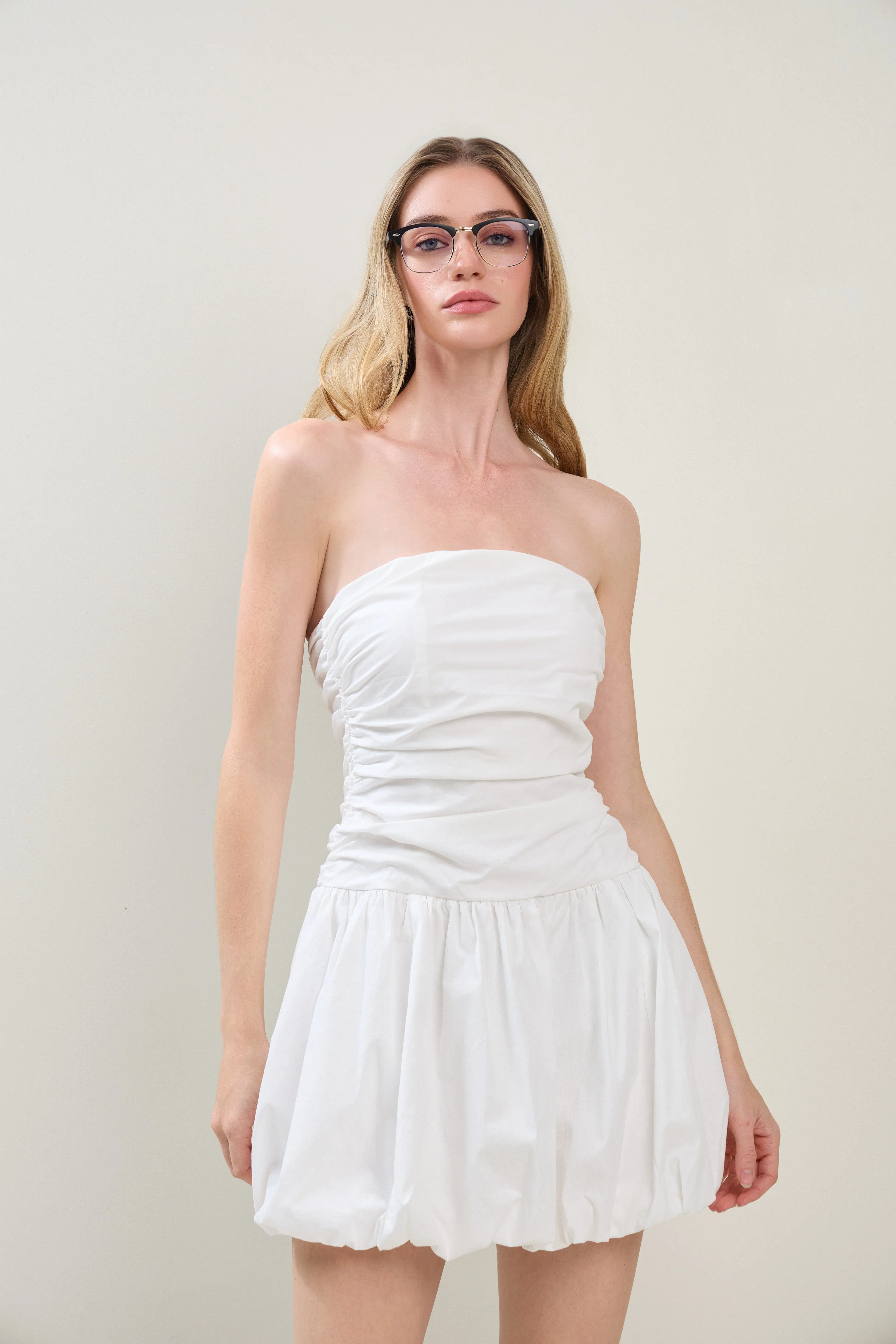 Puff & Pretty Dress - White