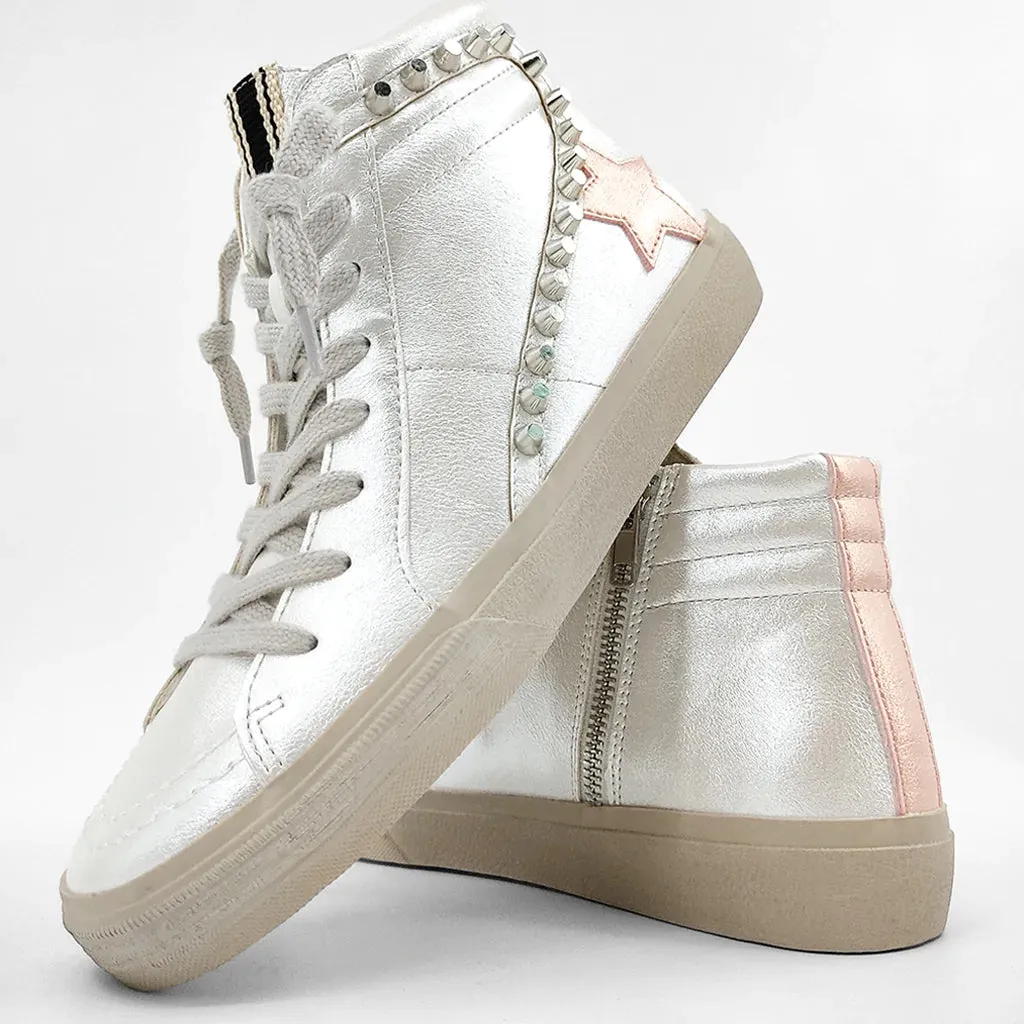 Riri High Top Studded Sneaker
