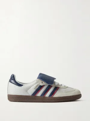 Samba OG mesh, suede and leather sneakers