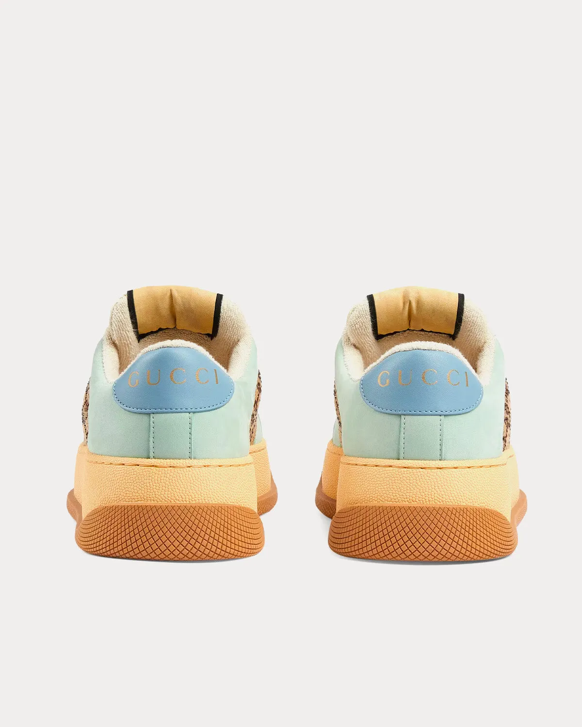 Screener GG Canvas Camel & Ebony / Blue Low Top Sneakers