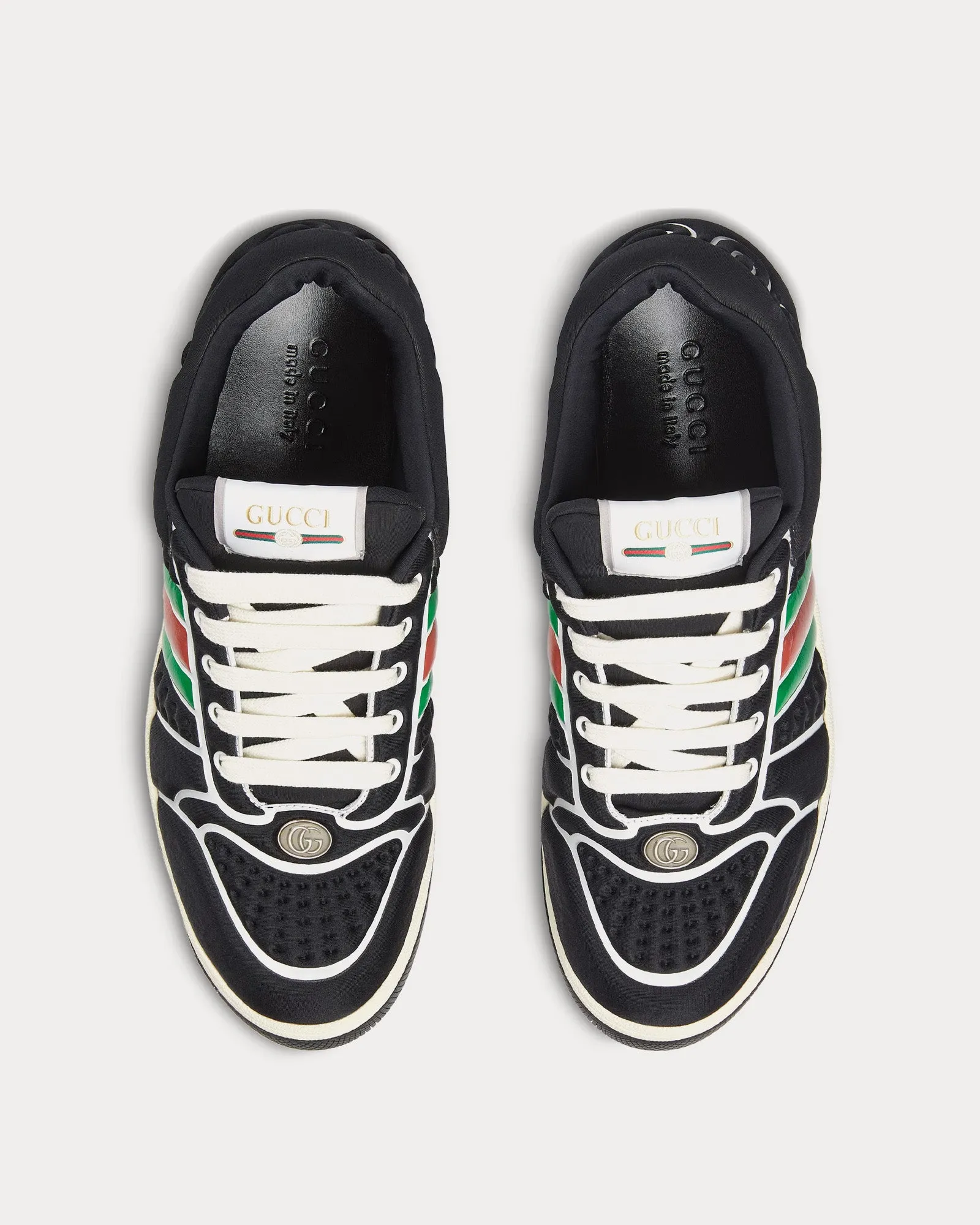 Screener with Web Neoprene Black Low Top Sneakers