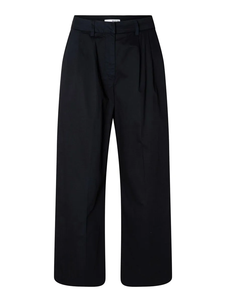 Selected Femme Merla wide leg chino Dark Sapphire