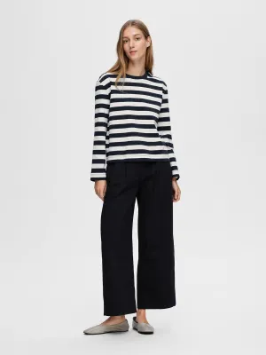 Selected Femme Merla wide leg chino Dark Sapphire