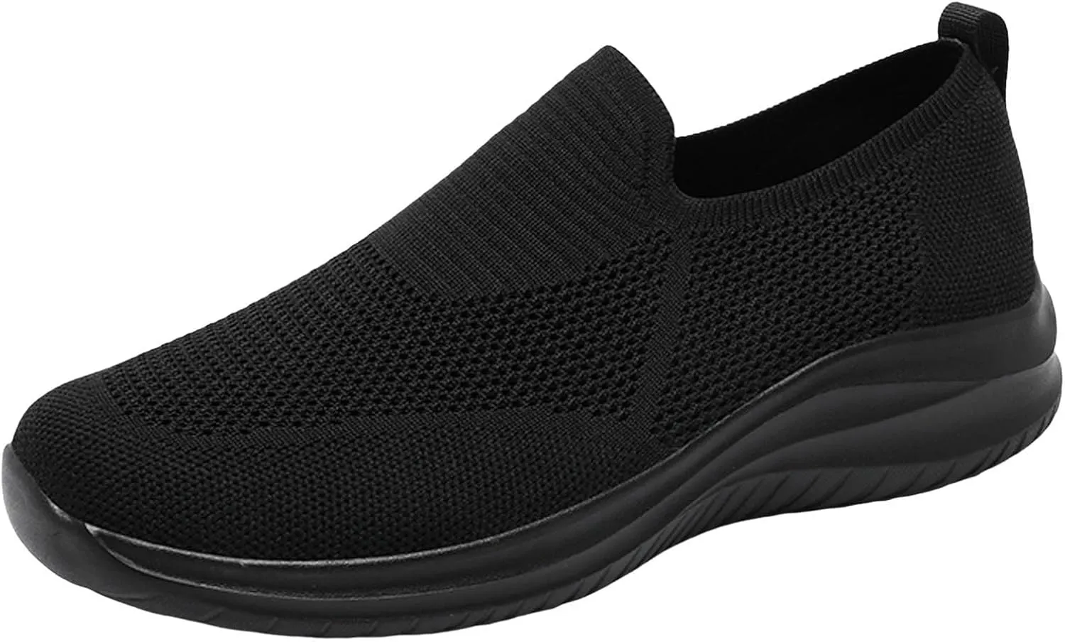Slip on Walking Shoes for Men Comfort Memory Foam Ultra Lightweight Breathable Fashion Sneakers Non Slip Arch Support Vacation Training Gym Shoes Wide Width