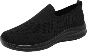 Slip on Walking Shoes for Men Comfort Memory Foam Ultra Lightweight Breathable Fashion Sneakers Non Slip Arch Support Vacation Training Gym Shoes Wide Width
