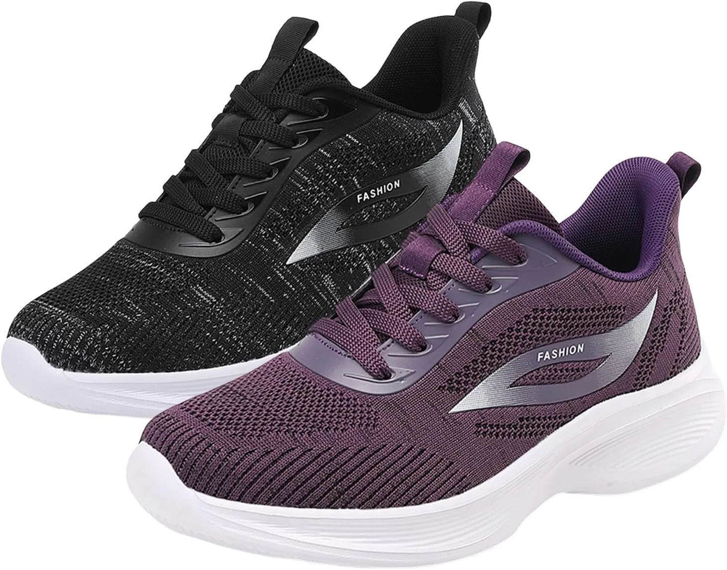 Slip on Walking Shoes for Women Comfy Knitted Non Slip Comfortable Running Shoes Breathable Mesh Sports Workout Tennis Shoes Ladies 2024 Fashion Sneakers