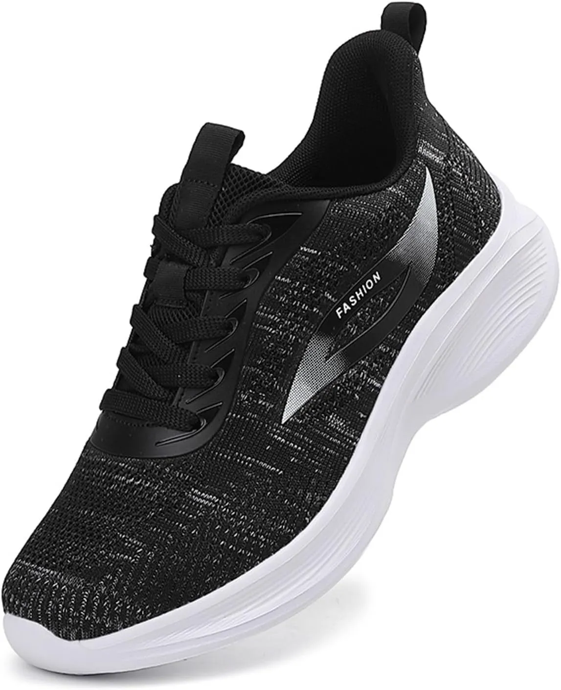 Slip on Walking Shoes for Women Comfy Knitted Non Slip Comfortable Running Shoes Breathable Mesh Sports Workout Tennis Shoes Ladies 2024 Fashion Sneakers