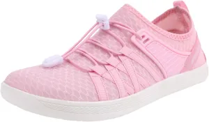 Slip on Walking Shoes for Women Comfy Knitted Non Slip Vintage Wide Running Shoes Breathable Gym Workout Shoes Fashion Lace Up Sneakers