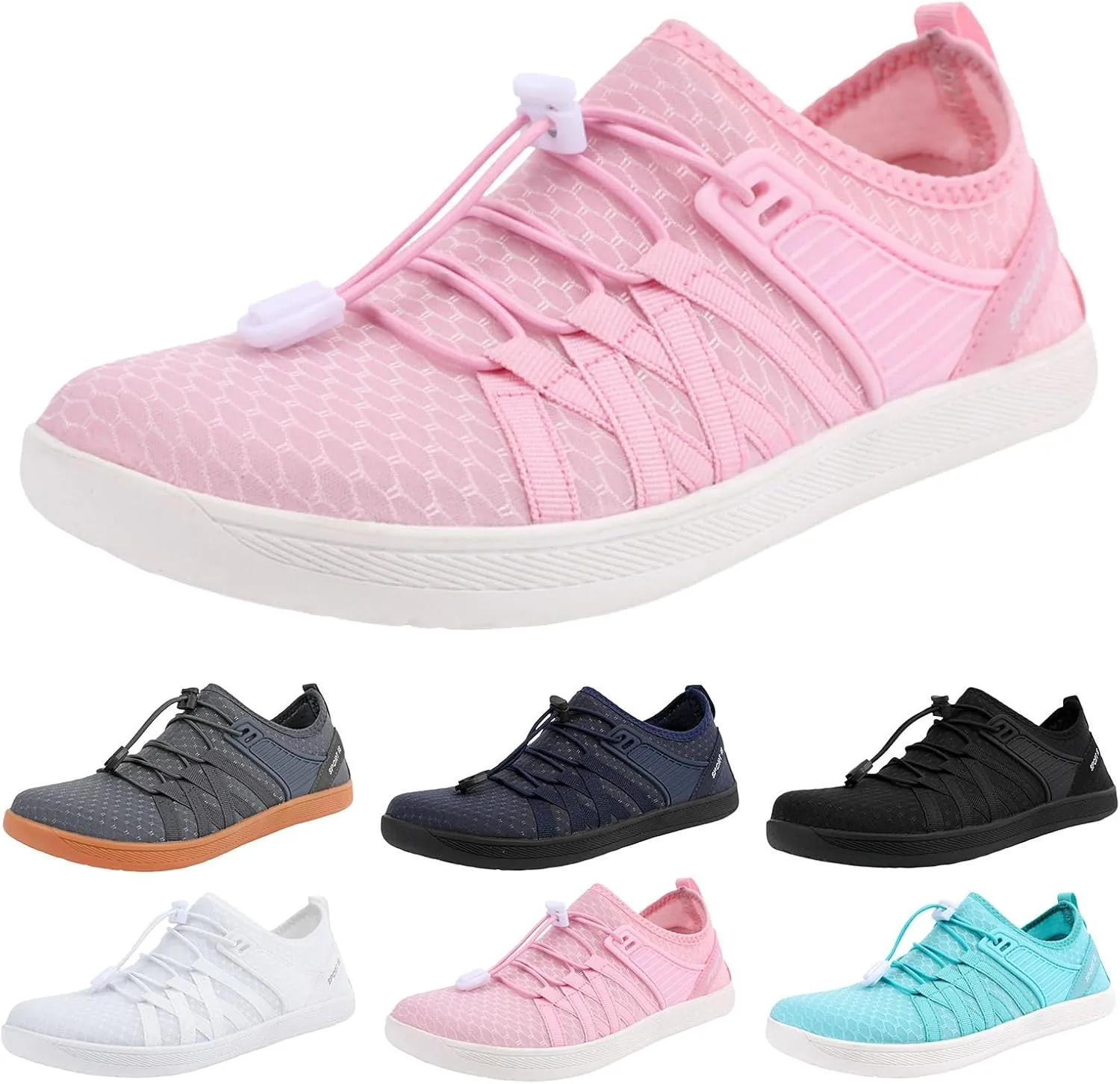 Slip on Walking Shoes for Women Comfy Knitted Non Slip Vintage Wide Running Shoes Breathable Gym Workout Shoes Fashion Lace Up Sneakers