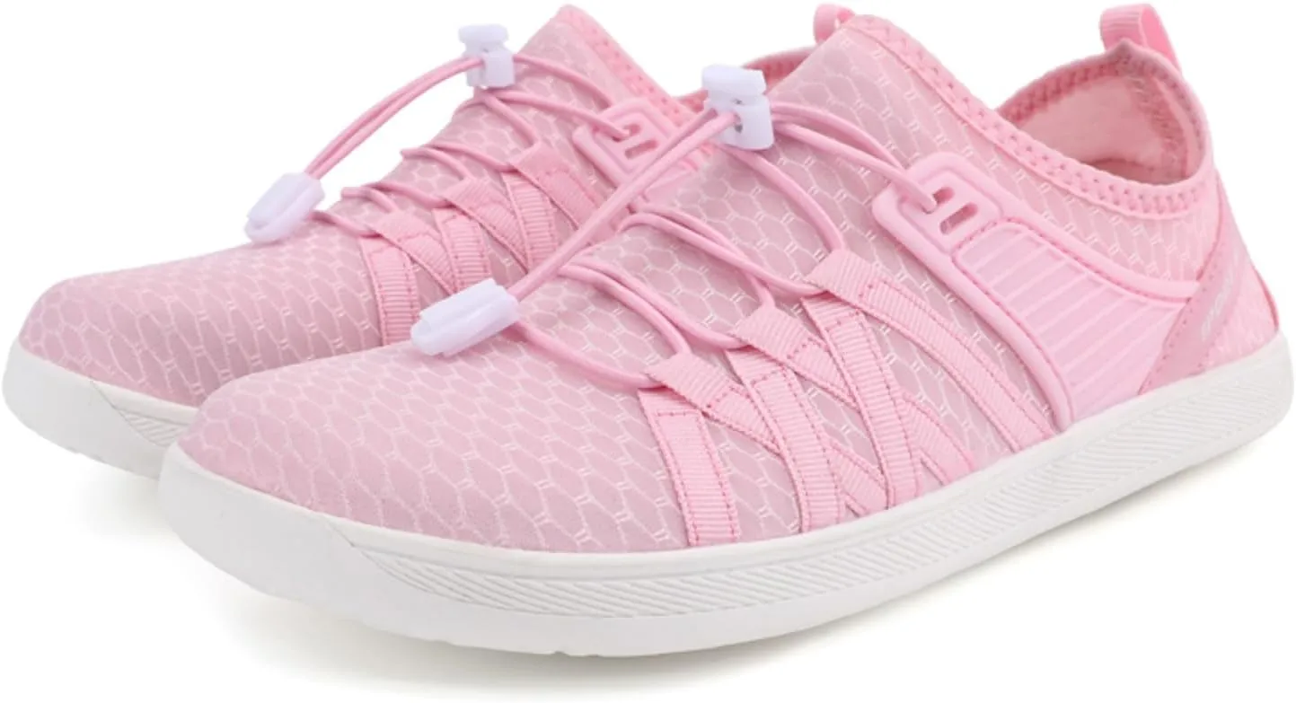 Slip on Walking Shoes for Women Comfy Knitted Non Slip Vintage Wide Running Shoes Breathable Gym Workout Shoes Fashion Lace Up Sneakers