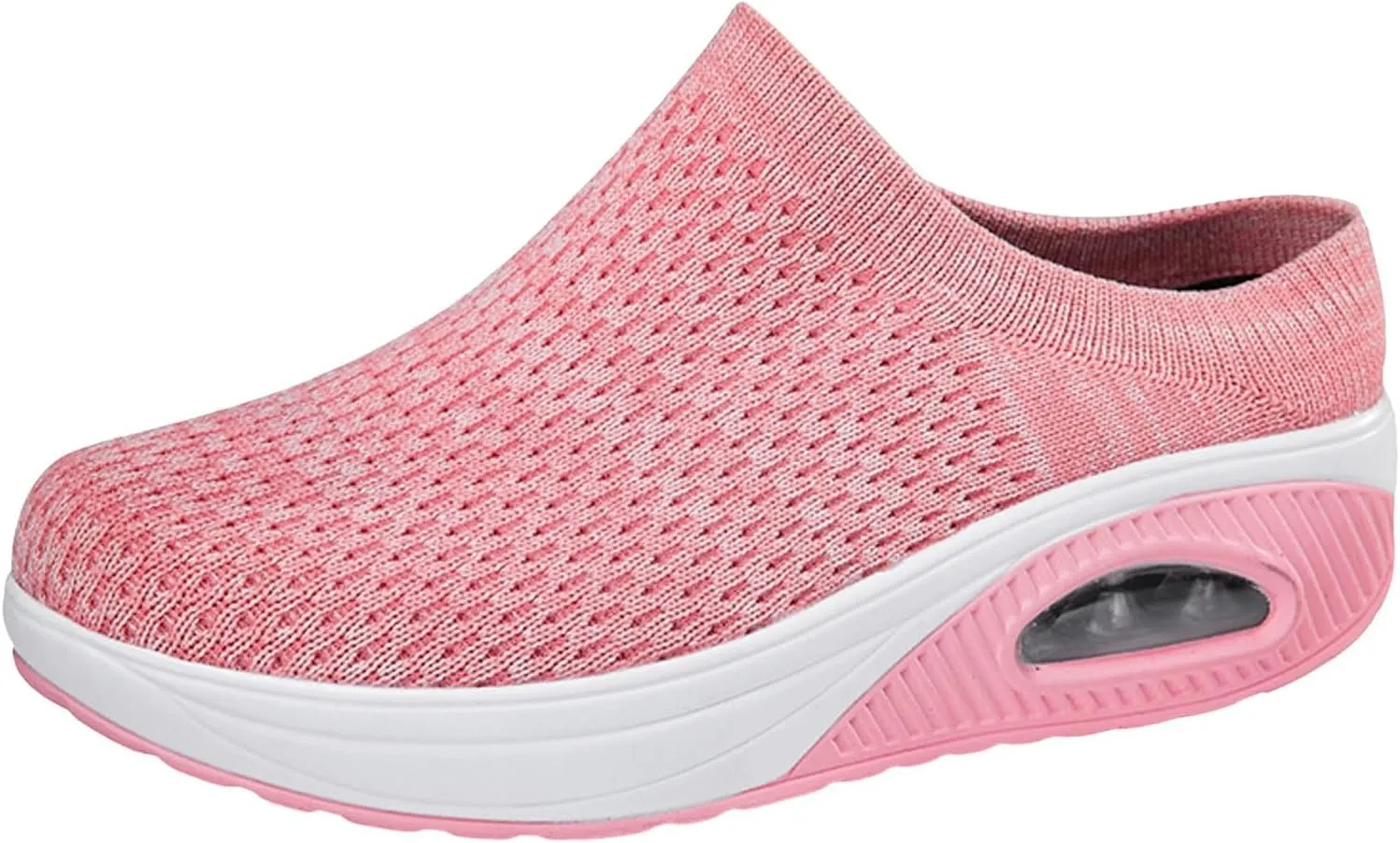 Slip on Walking Shoes for Women Non Slip Memory Foam Running Shoes Wide Width Breathable Gym Workout Shoes Lightweight Fashion Sneakers