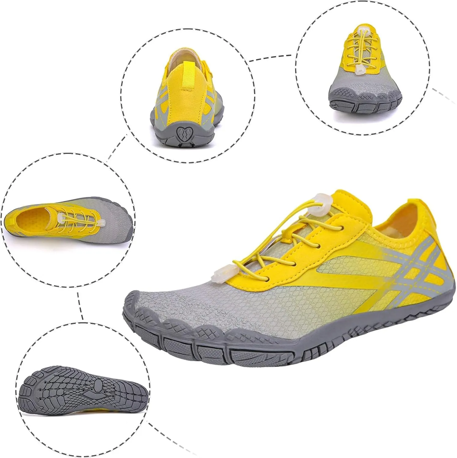 Slip on Walking Shoes Men Comfy Memory Foam Hiking Shoes Breathable Fashion Sneakers Non Slip Lace Up Arch Support Cushioning Training Gym Shoes Wide Width