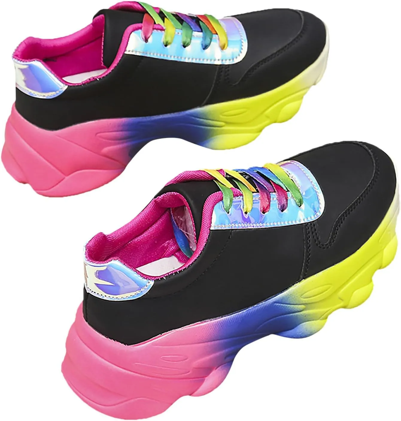 Slip on Walking Shoes Women Non Slip Memory Foam Arch Support Running Shoes PU Leather Sports Workout Tennis Shoes Ladies 2024 Fashion Sneakers