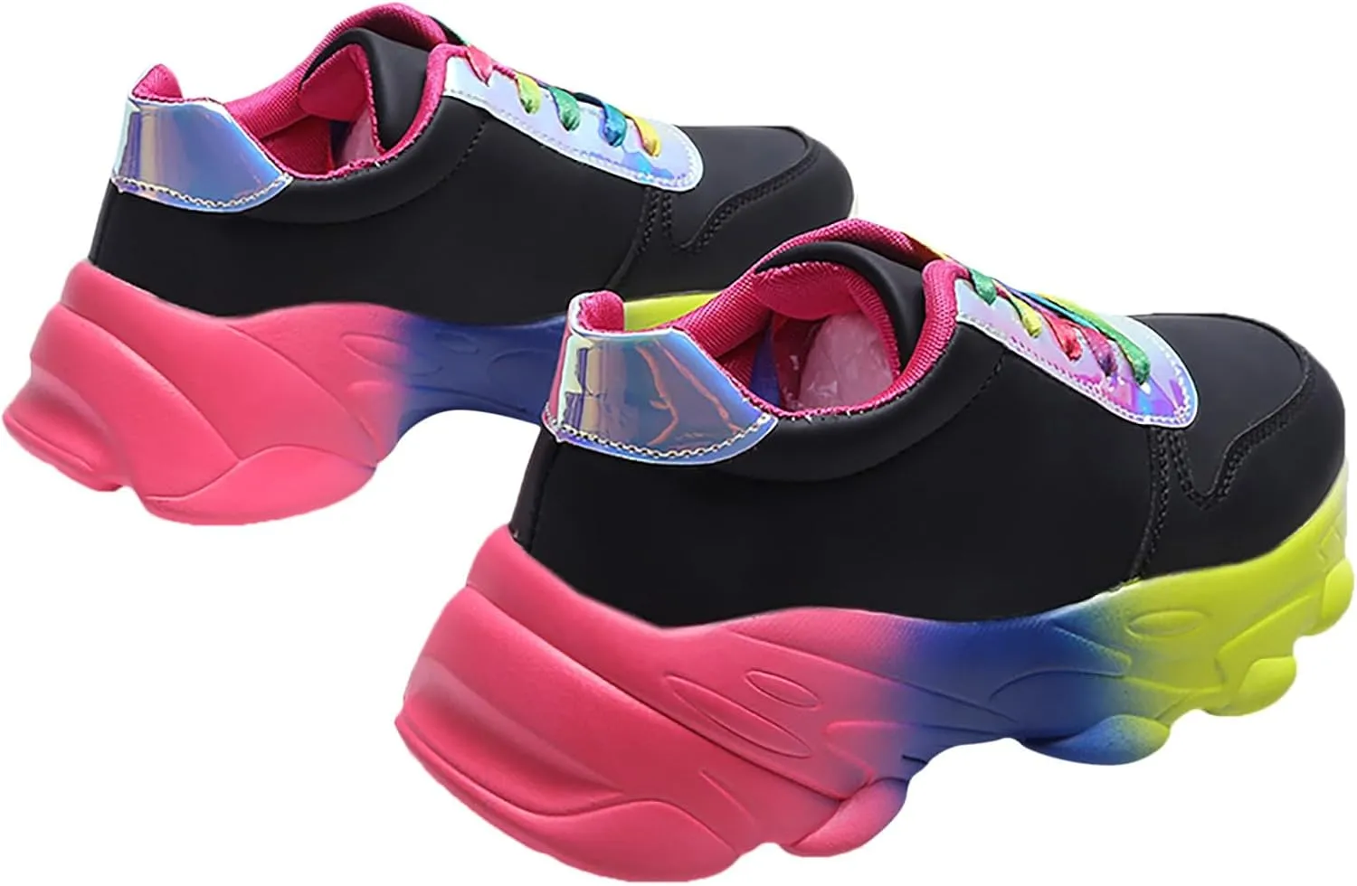 Slip on Walking Shoes Women Non Slip Memory Foam Arch Support Running Shoes PU Leather Sports Workout Tennis Shoes Ladies 2024 Fashion Sneakers