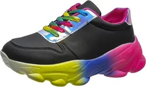Slip on Walking Shoes Women Non Slip Memory Foam Arch Support Running Shoes PU Leather Sports Workout Tennis Shoes Ladies 2024 Fashion Sneakers