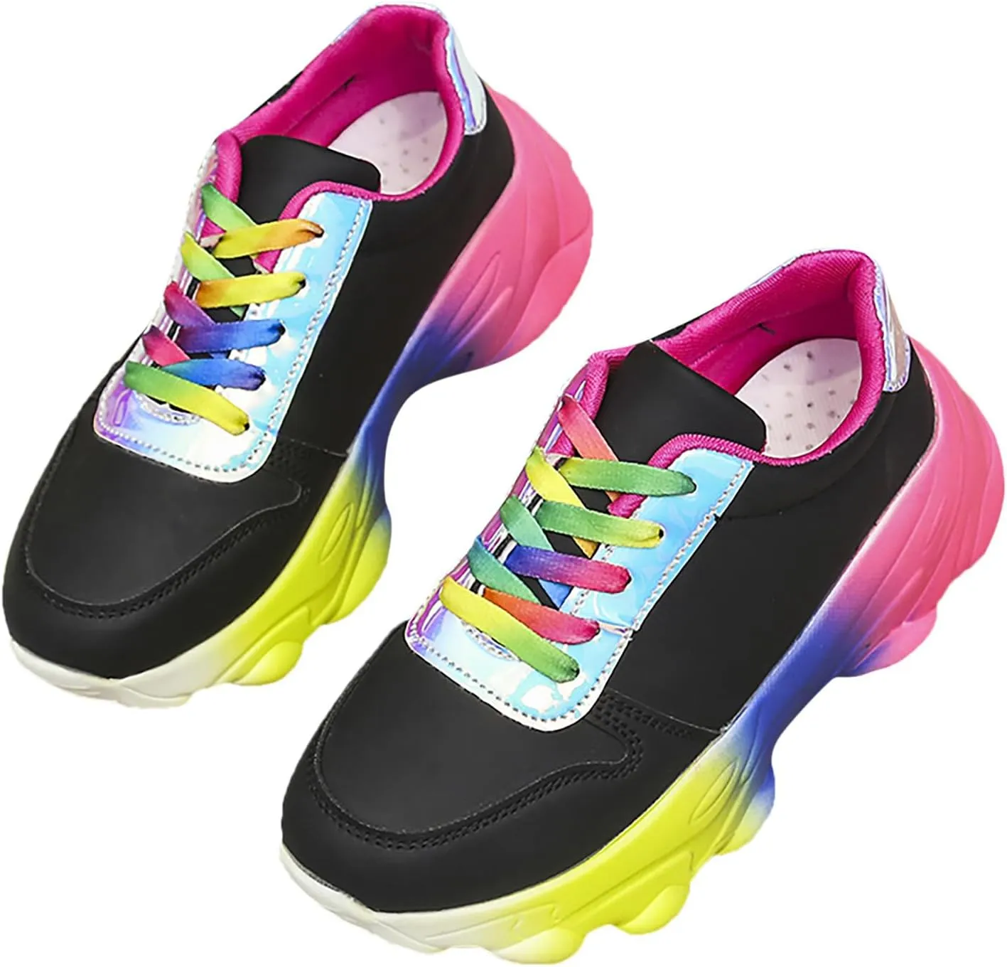 Slip on Walking Shoes Women Non Slip Memory Foam Arch Support Running Shoes PU Leather Sports Workout Tennis Shoes Ladies 2024 Fashion Sneakers