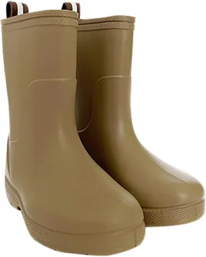 Solid Rain Boots Toddler Children Soft Pull On Rainboots Boys Girls Classic Water Shoes Baby Anti Slip Garden Boots