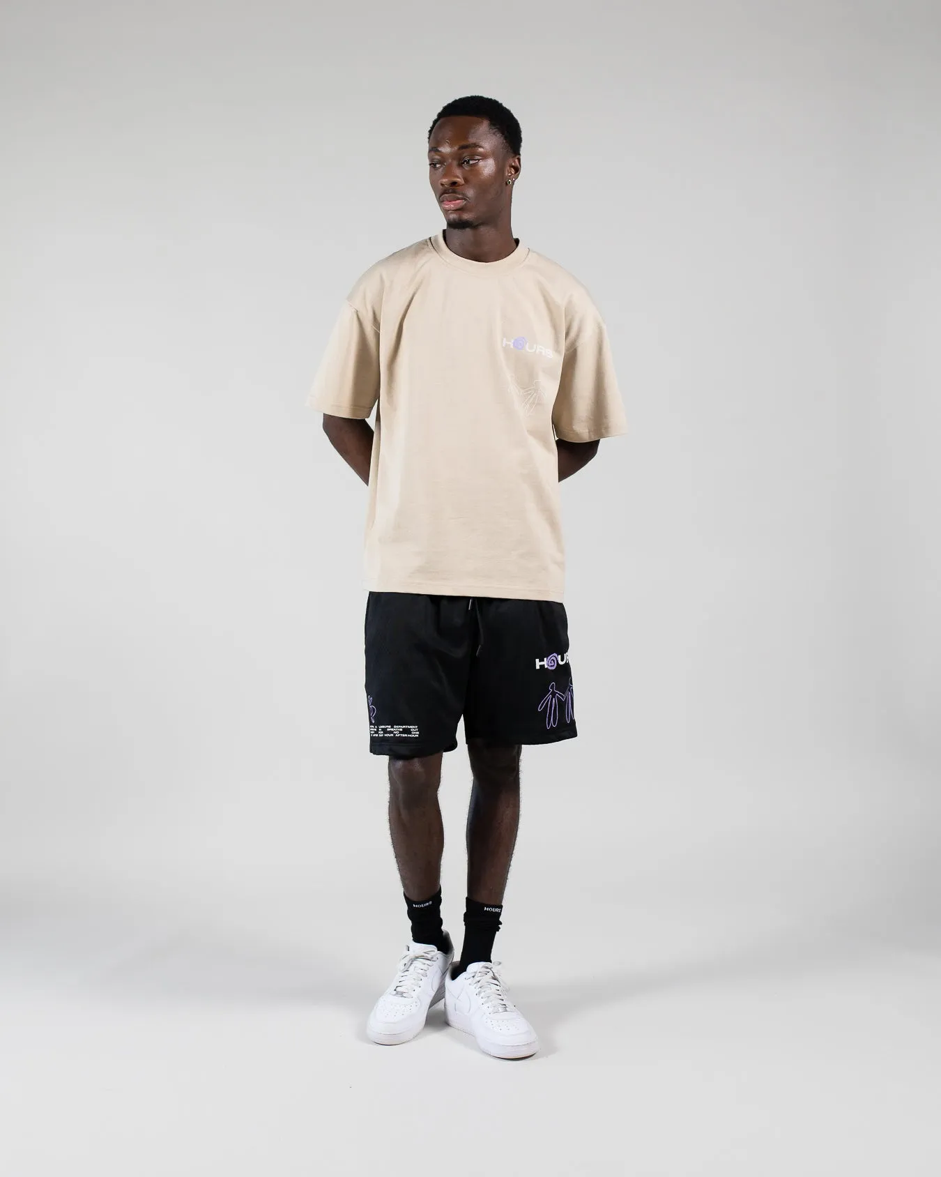 Spiral Mesh Shorts - Black