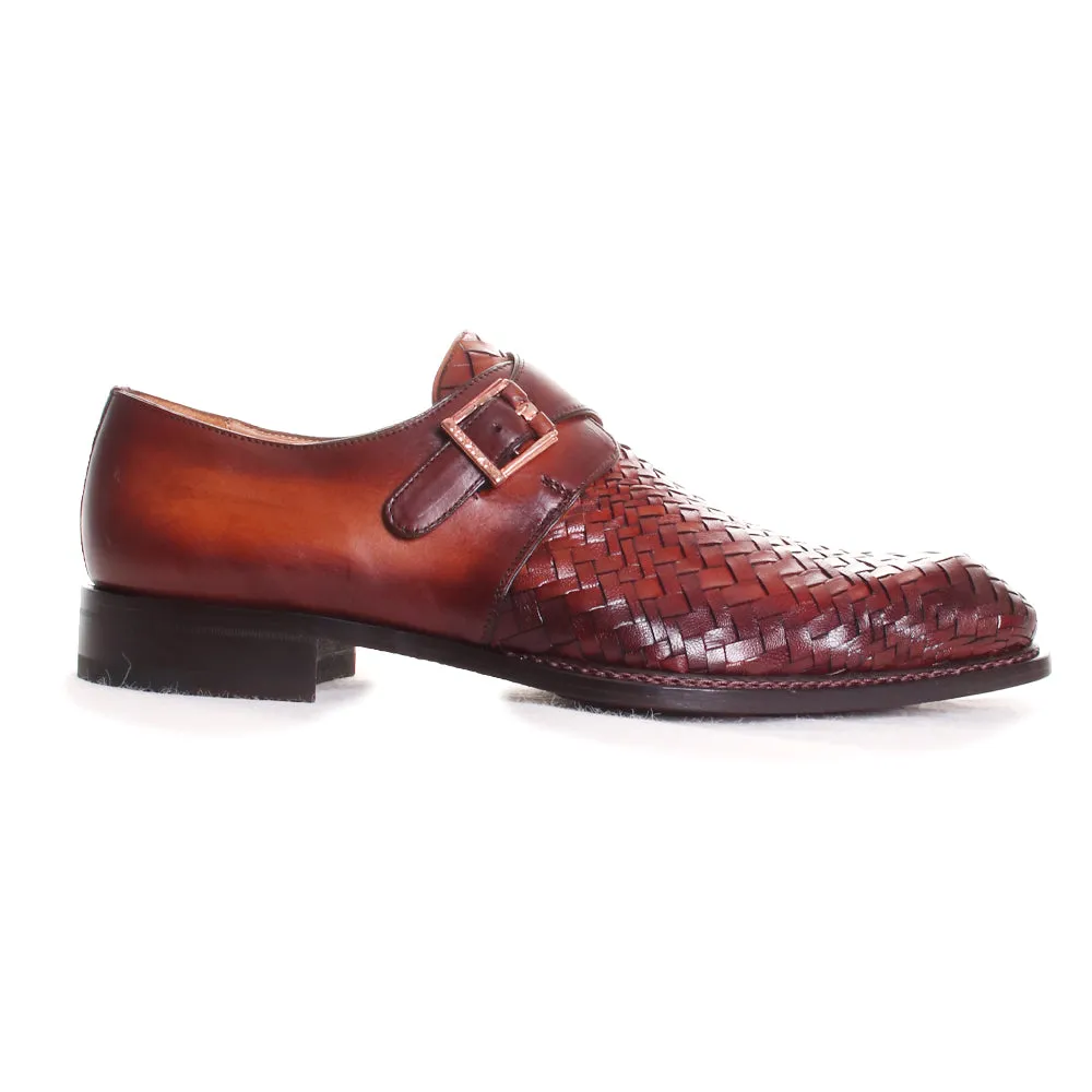 Temi Leather Monk Strap Shoes