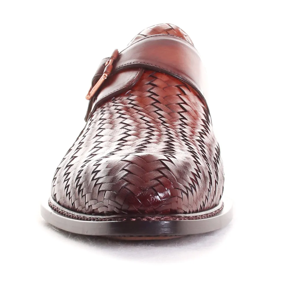 Temi Leather Monk Strap Shoes