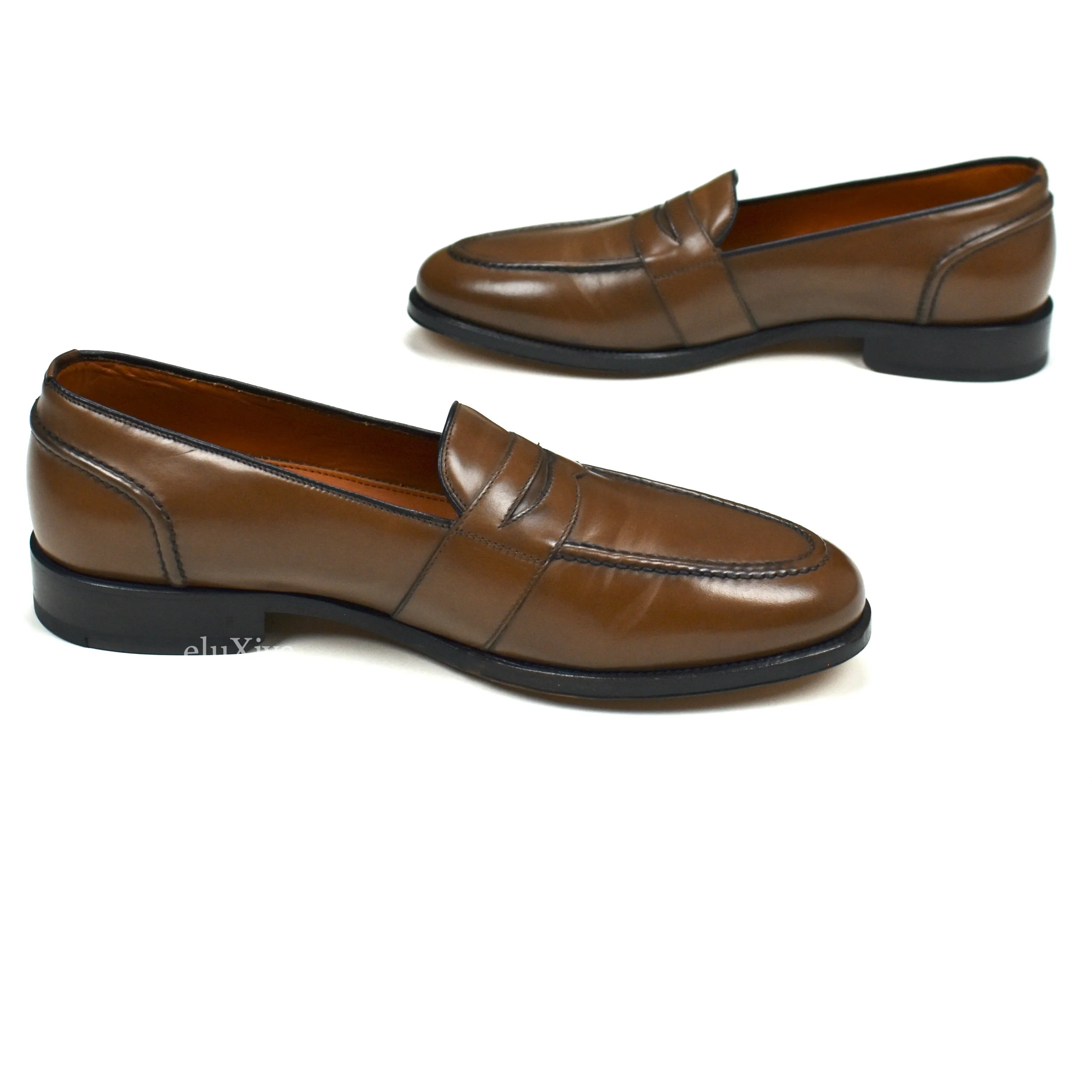 Tom Ford - Brown Calf Leather Penny Loafers