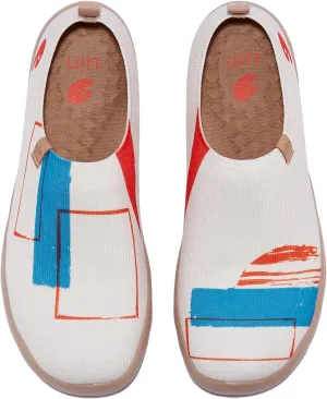 UIN Men's Loafers Painted Travel Shoes Slip On Walking Casual Lightweight Comfort Fashion Sneaker ToledoColor & Geometry