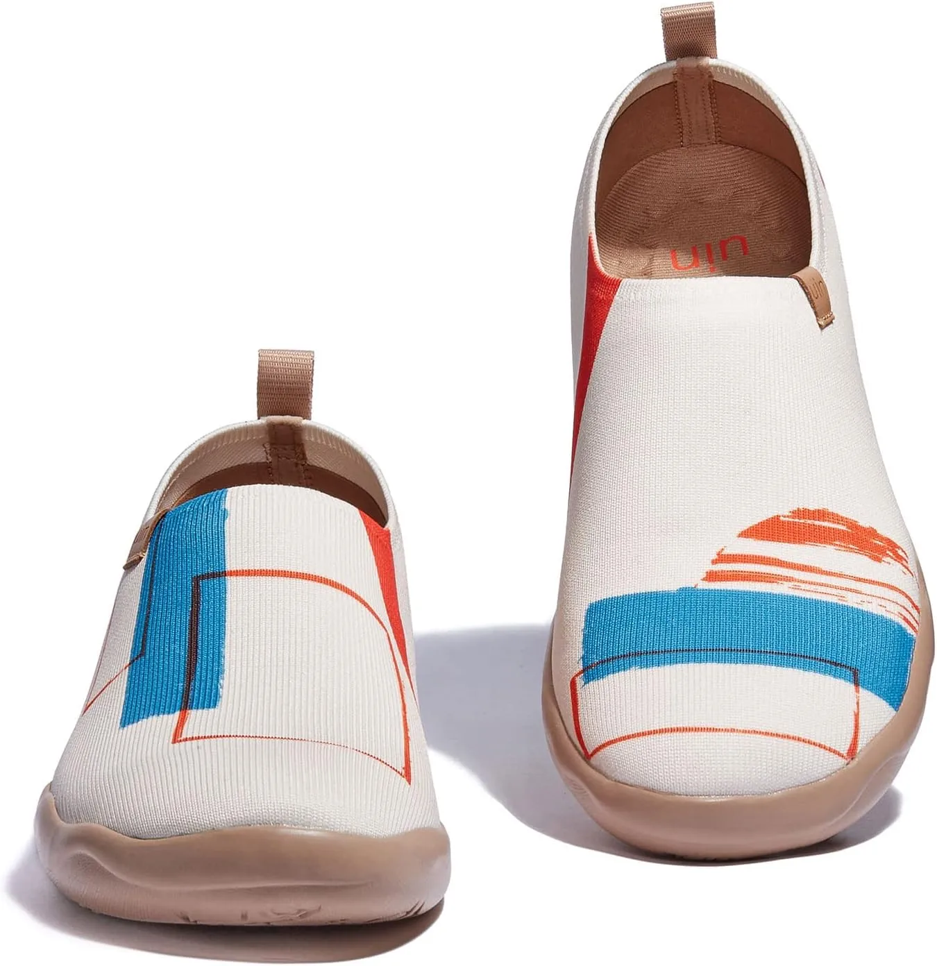 UIN Men's Loafers Painted Travel Shoes Slip On Walking Casual Lightweight Comfort Fashion Sneaker ToledoColor & Geometry