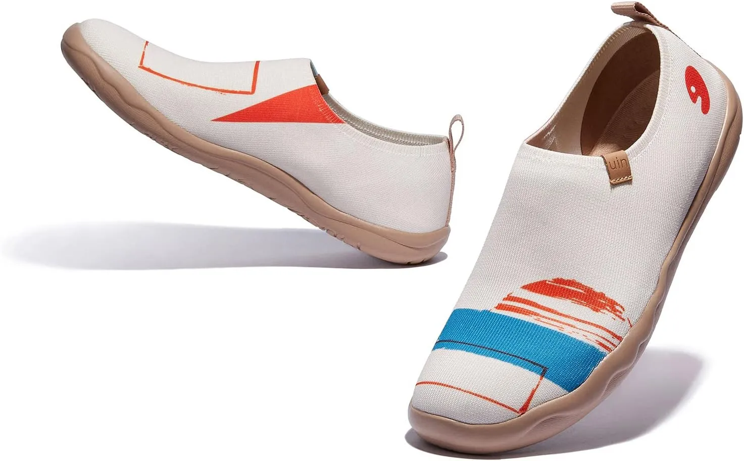 UIN Men's Loafers Painted Travel Shoes Slip On Walking Casual Lightweight Comfort Fashion Sneaker ToledoColor & Geometry