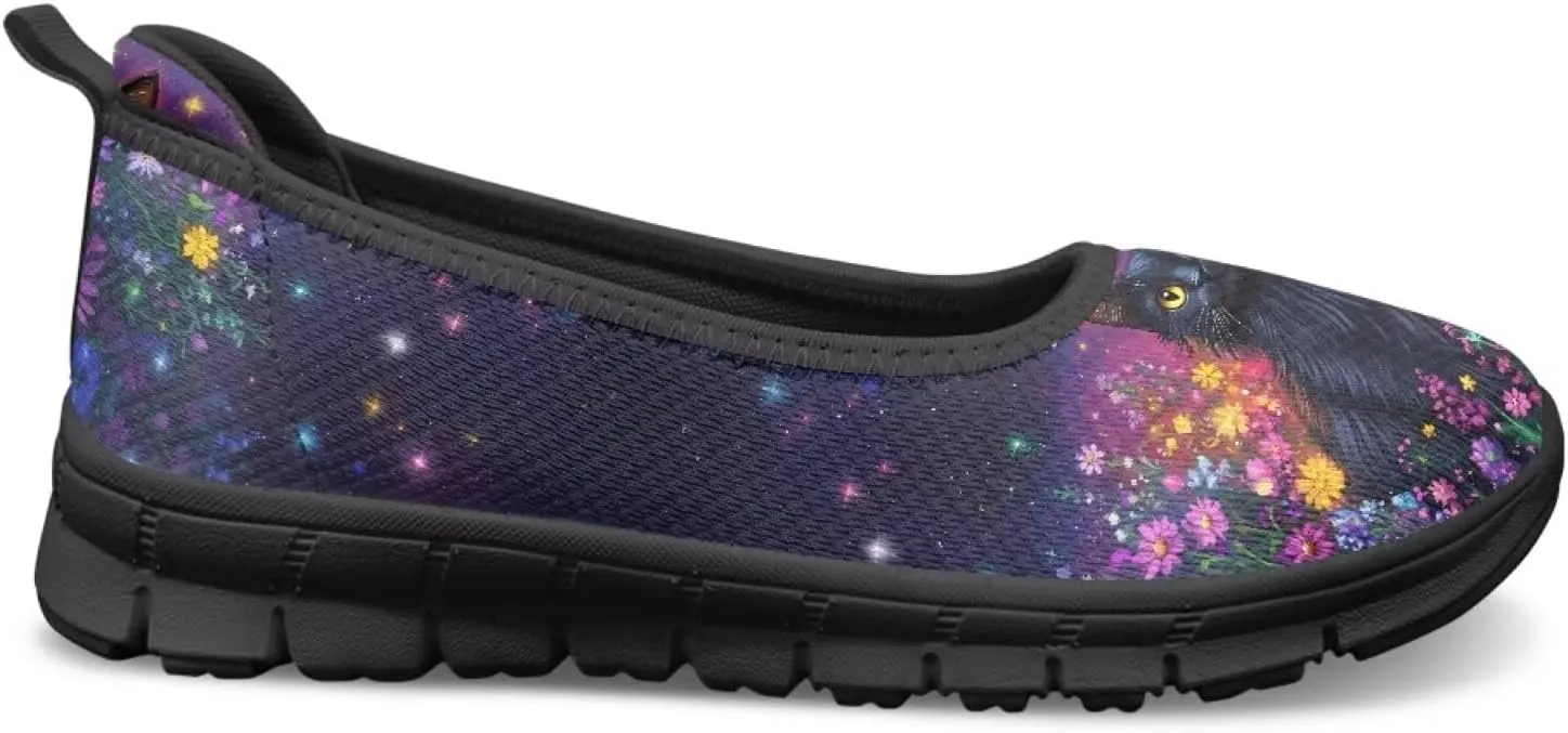 UNICEU Womens Slip On Mesh Shoes Casual Breathable Low Top Loafers Lightweight Comfort Fashion Walking Work Sneakers