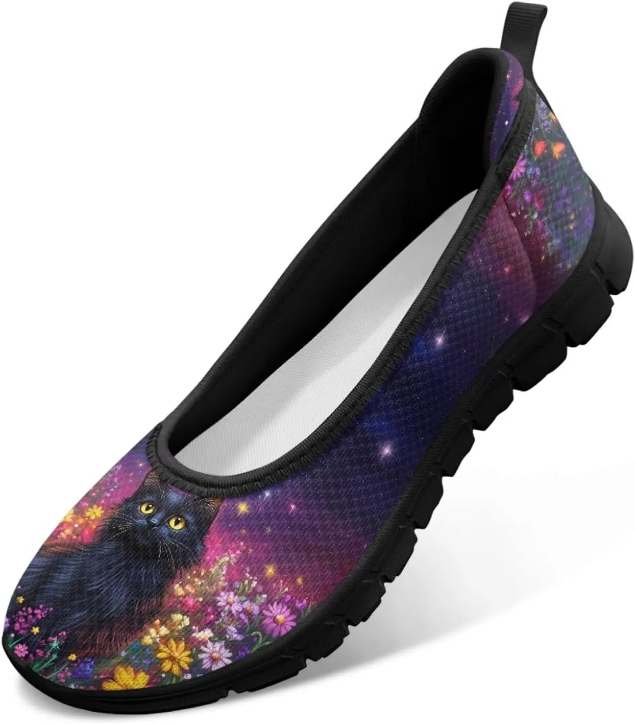 UNICEU Womens Slip On Mesh Shoes Casual Breathable Low Top Loafers Lightweight Comfort Fashion Walking Work Sneakers