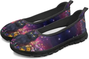 UNICEU Womens Slip On Mesh Shoes Casual Breathable Low Top Loafers Lightweight Comfort Fashion Walking Work Sneakers