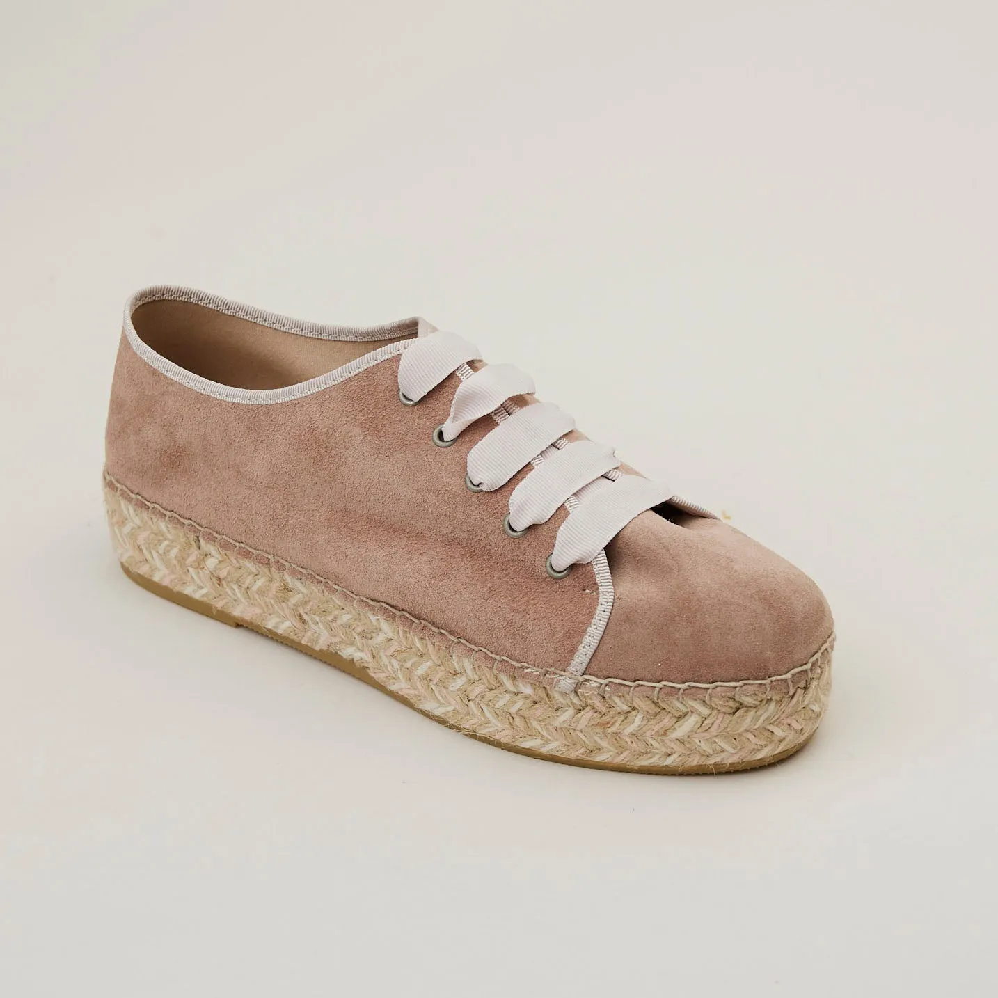 Viguera Nude Suede Trainers