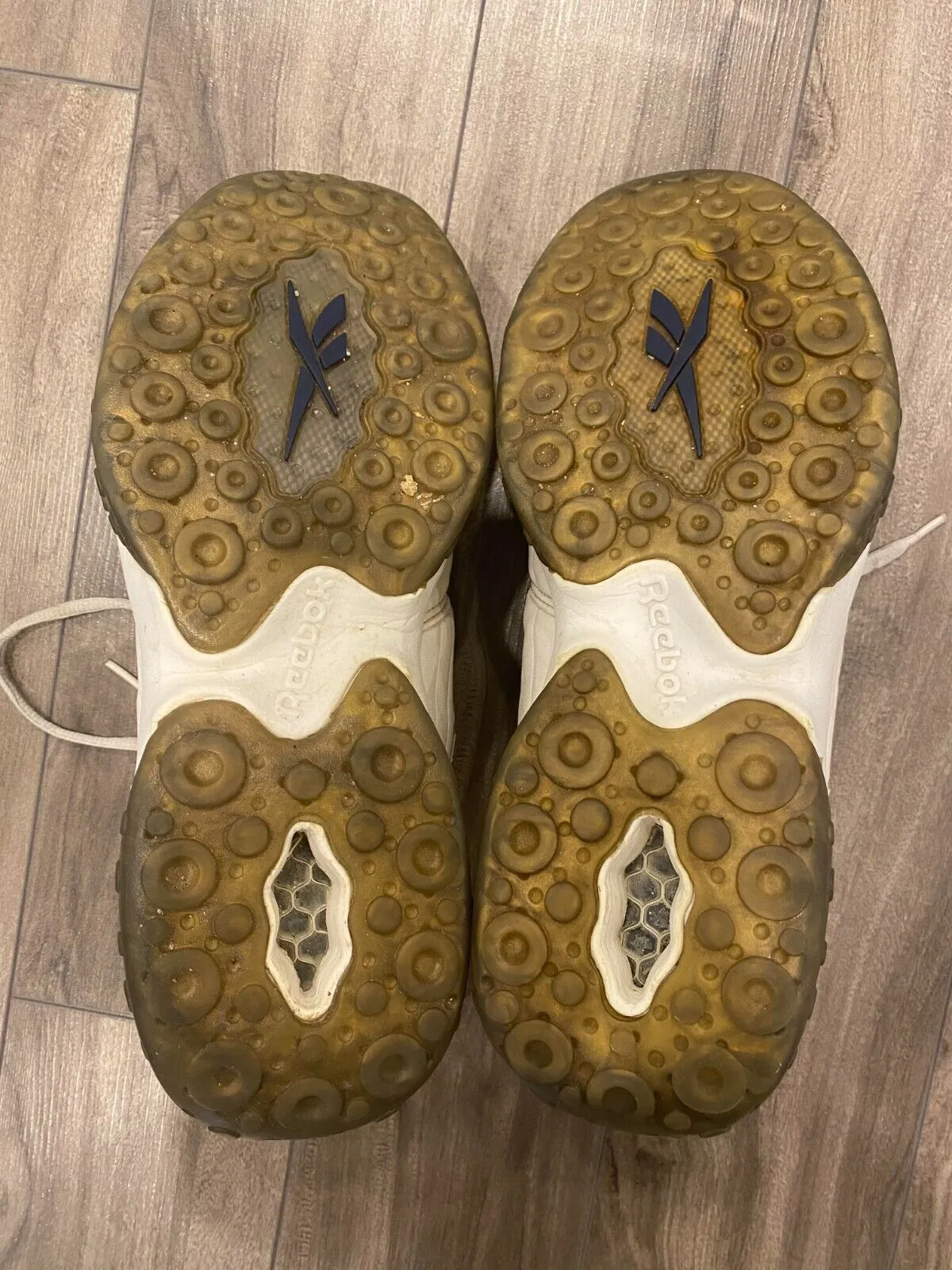 Vintage Reebok DMX Emmitt Smith Shoes Size 11 White Sneakers 90s