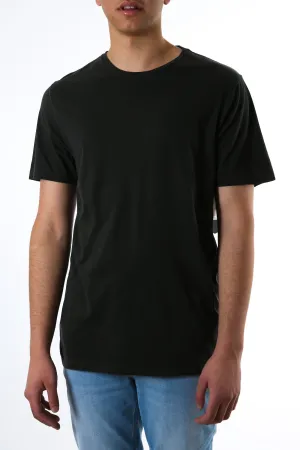 Wash Solid Short Sleeve Tee Black