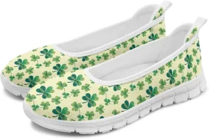 Women's Art Pattern Casual Loafers Slip On Flying Mesh Walking Shoes Comfortable Lightweight Ladies Outdoor Travel Shoes US Size 6-11