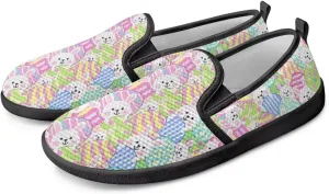 Womens Flats Shoes Breathable Mesh Slip On Sneakers Casual Lightweight Non-Slip Loafers for Walking Work