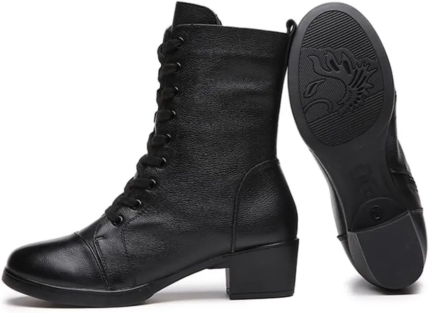 Women's Jazz Shoes Fashion Winter Warm Dancing Sneakers Ladies High Top Split Sole Modern Dance Shoes