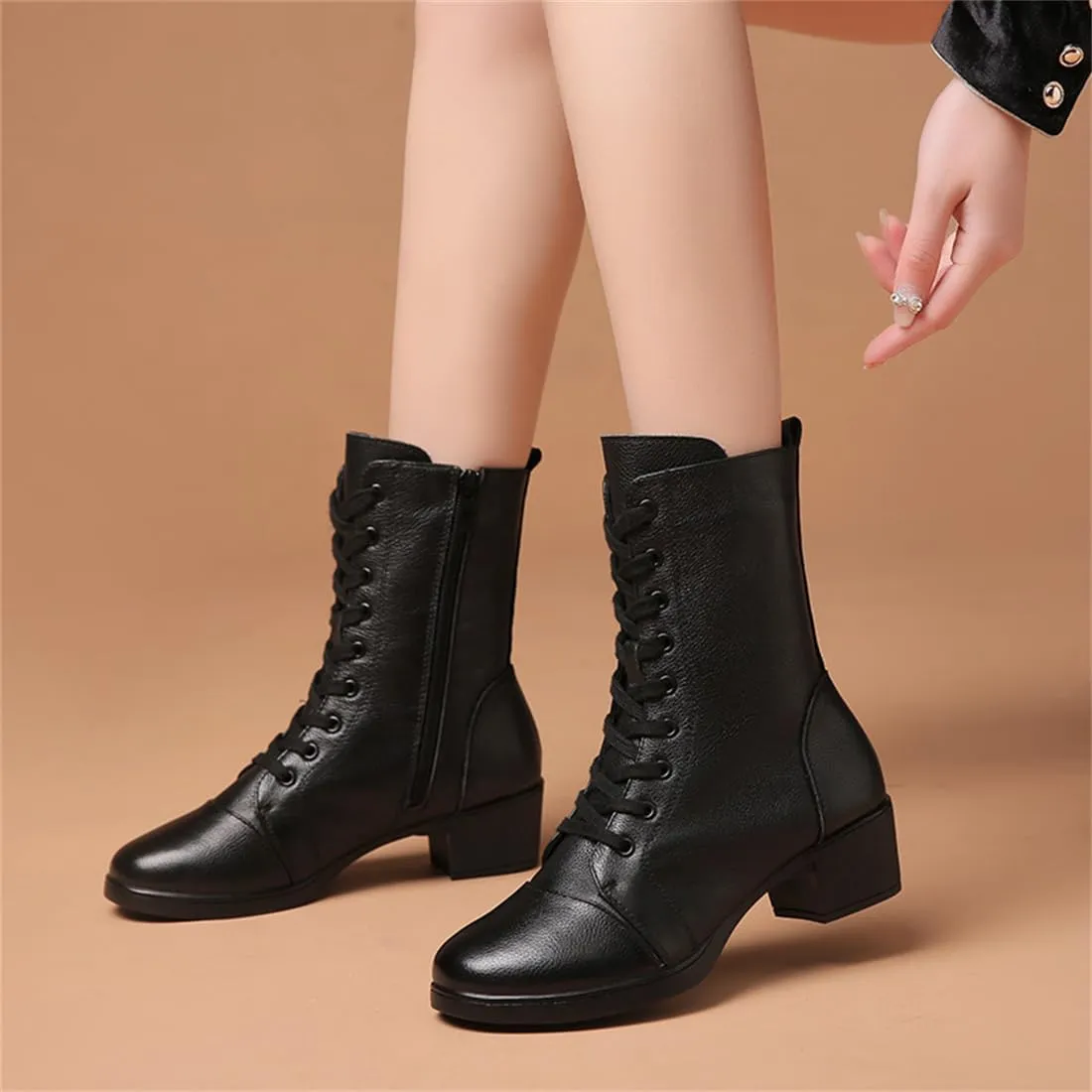 Women's Jazz Shoes Fashion Winter Warm Dancing Sneakers Ladies High Top Split Sole Modern Dance Shoes