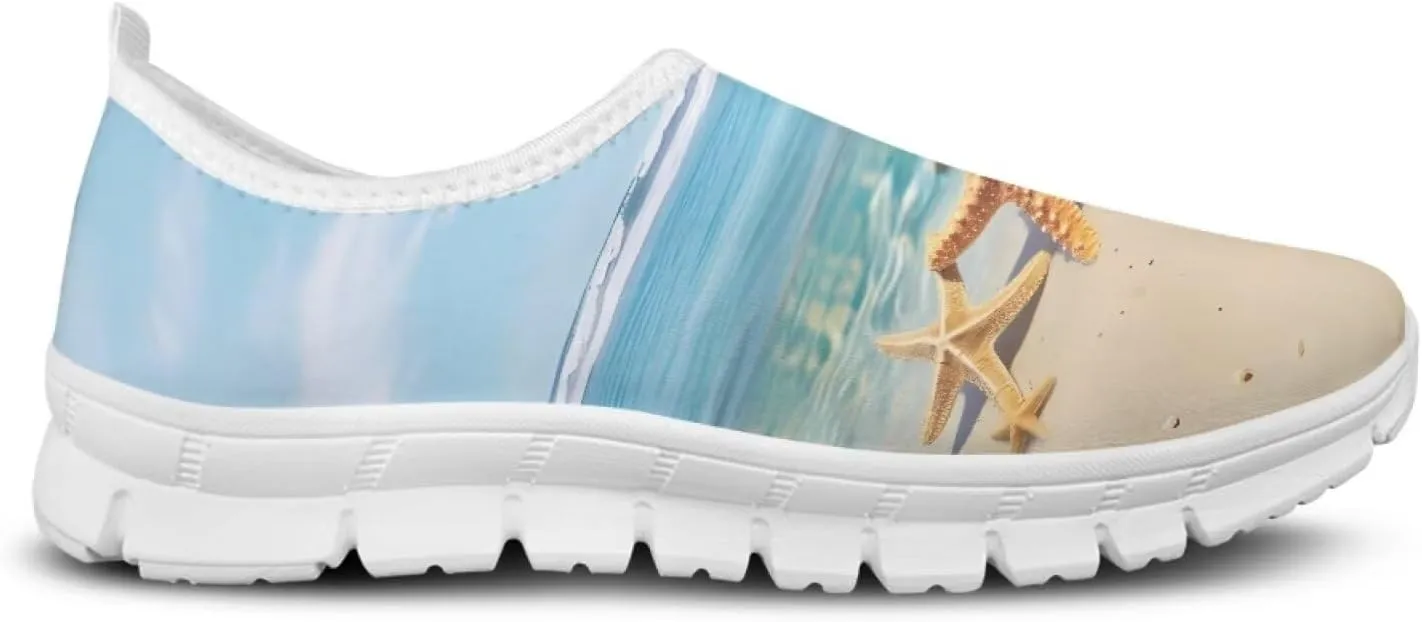 Women's Printed Travel Shoes Slip On Casual Loafers Lightweight Comfort Fashion Sneaker Low-Cut Casual Shoes
