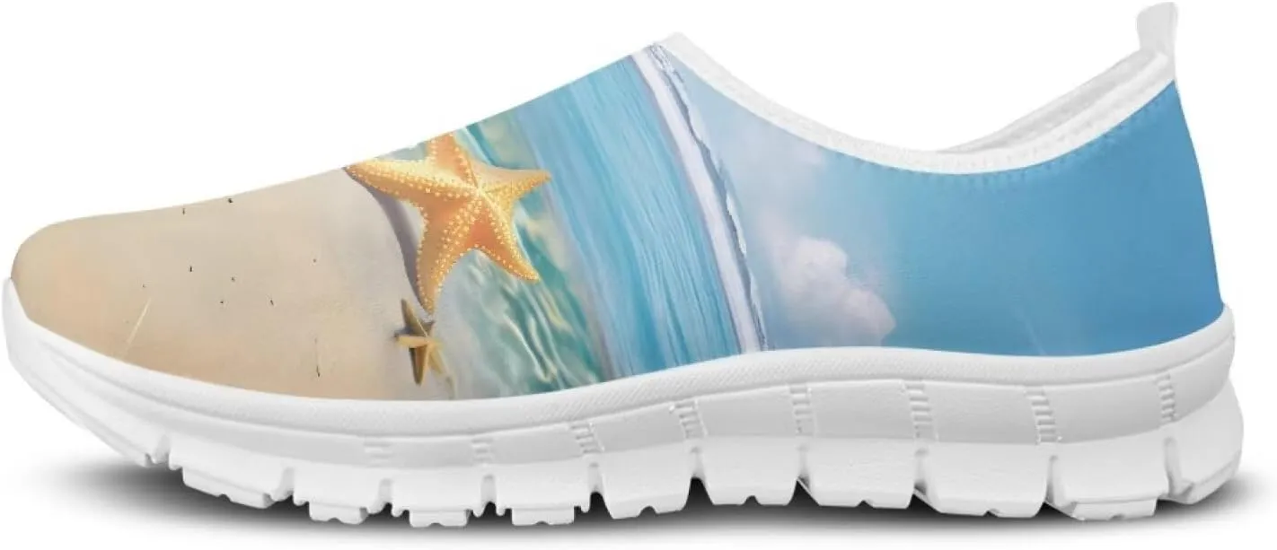 Women's Printed Travel Shoes Slip On Casual Loafers Lightweight Comfort Fashion Sneaker Low-Cut Casual Shoes