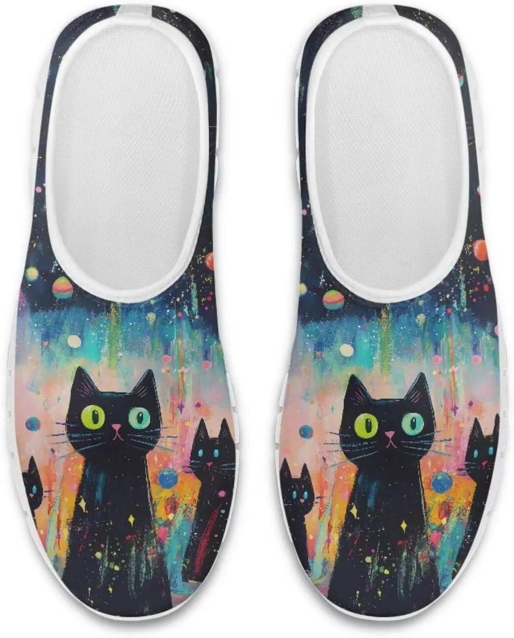 Women's Printed Travel Shoes Slip On Casual Loafers Lightweight Comfort Fashion Sneaker Low-Cut Casual Shoes