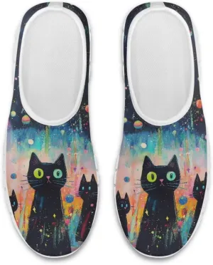Women's Printed Travel Shoes Slip On Casual Loafers Lightweight Comfort Fashion Sneaker Low-Cut Casual Shoes
