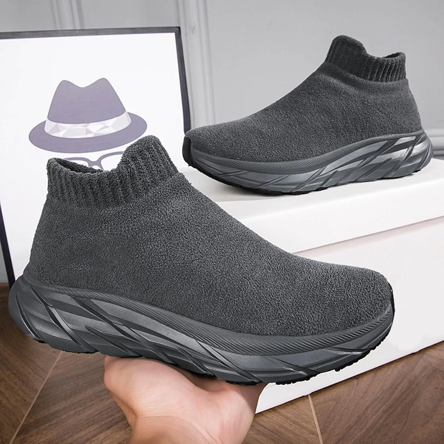 Women's Slip on Walking Shoes Non Slip Memory Foam Running Shoes Wide Width Breathable Gym Workout Shoes Lightweight Sneakers Indoor Outdoor