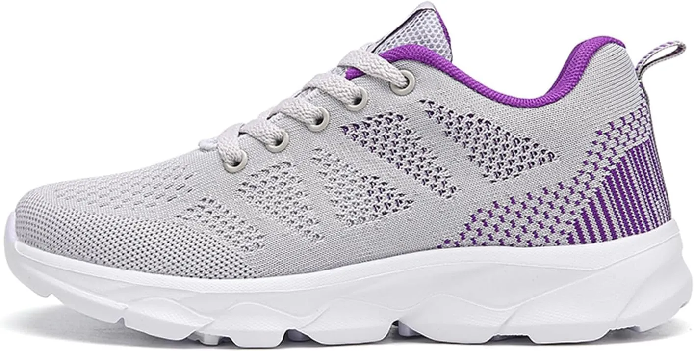 Womens Walking Shoes Slip on Memory Foam Non Slip Running Shoes Wide Width Breathable Gym Workout Shoes Lightweight Sneakers Indoor Outdoor