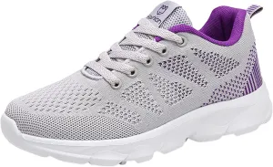 Womens Walking Shoes Slip on Memory Foam Non Slip Running Shoes Wide Width Breathable Gym Workout Shoes Lightweight Sneakers Indoor Outdoor