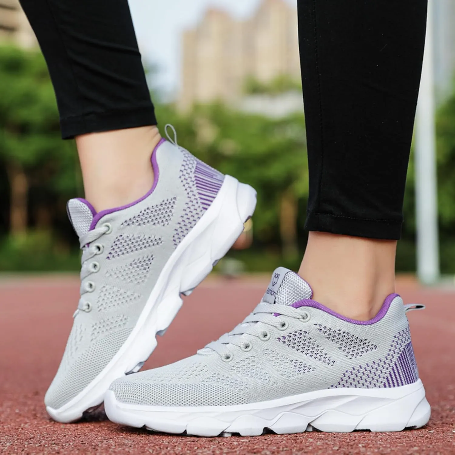 Womens Walking Shoes Slip on Memory Foam Non Slip Running Shoes Wide Width Breathable Gym Workout Shoes Lightweight Sneakers Indoor Outdoor