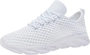 Womens Walking Shoes Slip on Non Slip Memory Foam Comfortable Running Shoes Breathable Gym Workout Shoes Lightweight Fashion Sneakers