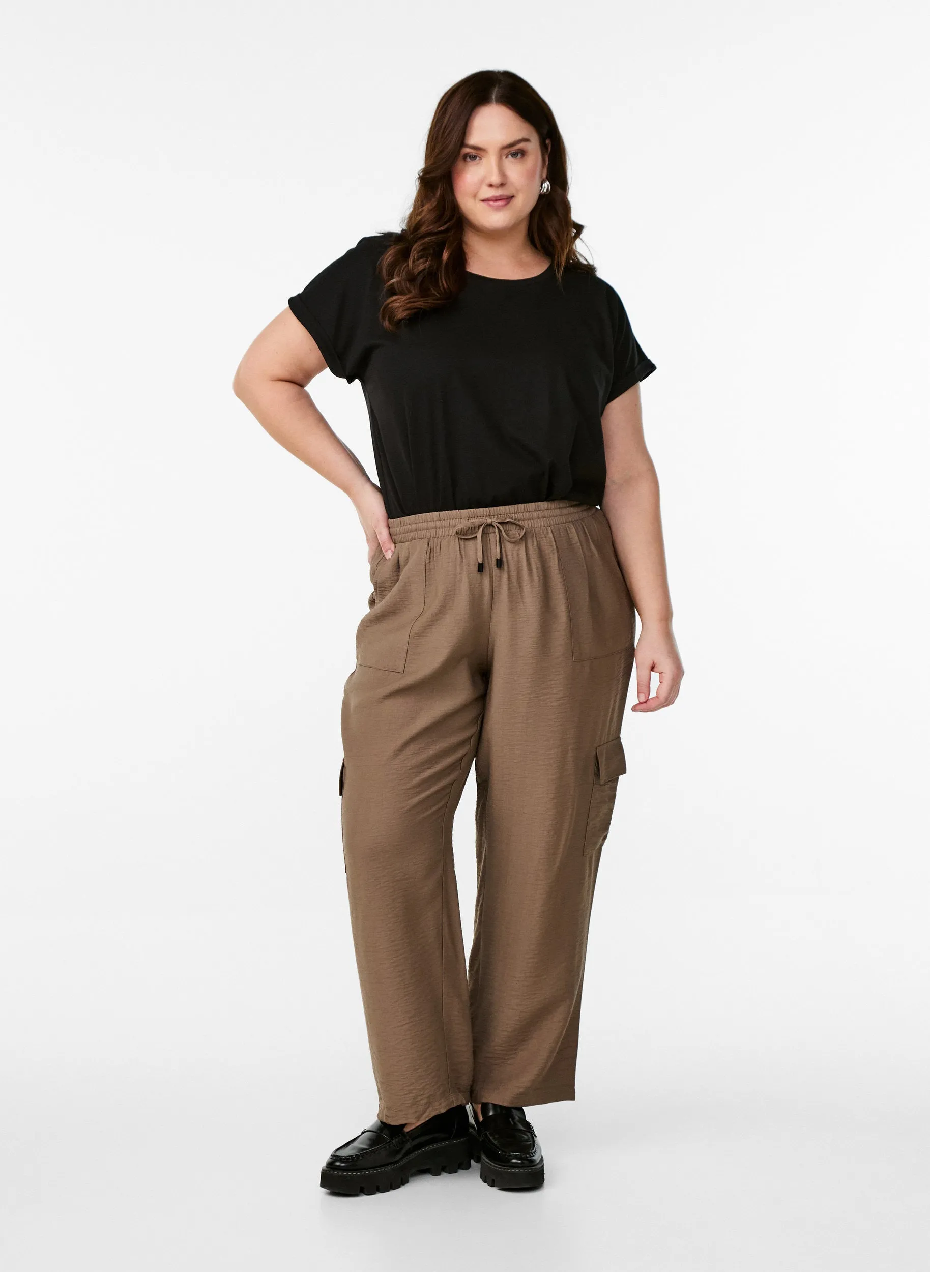 Zizzi Vilma Cargo Trousers